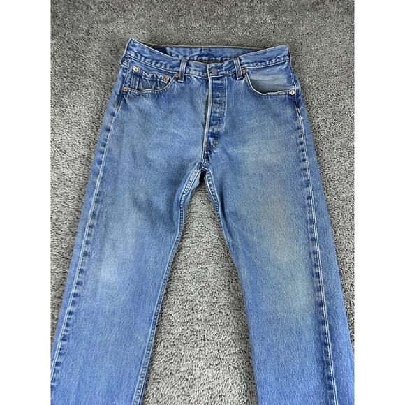 VTG Levis 501XX Jeans Mens 32x26 Straight Leg Button Fly Denim (34x34) 90s Y2K - Picture 3 of 16
